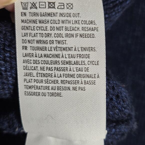 American Eagle Hooded Sweater Womens Small Blue Southwest Knit Pullover - Picture 10 of 10